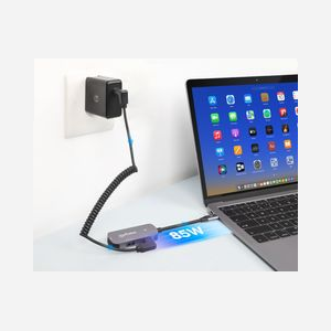 Manhattan 190299: Station d'accueil USB 3.2 Gen 1 Type-C Argent, Power Delivery 100W, HDMI 2.0, DisplayPort 1.4, Boîtier Aluminium, câble 0.11m. - Miniature 2