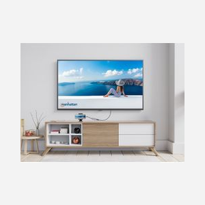 Manhattan 190299: Station d'accueil USB 3.2 Gen 1 Type-C Argent, Power Delivery 100W, HDMI 2.0, DisplayPort 1.4, Boîtier Aluminium, câble 0.11m. - Miniature 5
