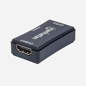 Manhattan 207621 Répéteur AV 4K HDMI 6 Gbit/s - Résolution 4096x2160 60Hz, portée 40m, connectique filaire USB Micro-B, HDCP, câbles Micro-USB inclus - Miniature 4