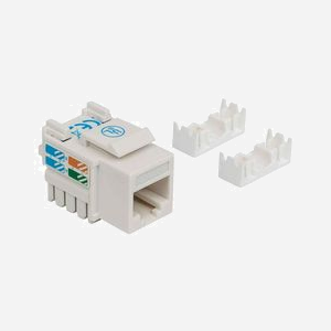 Intellinet Module Keystone 210591 RJ-45 Femelle Cat6 U/UTP, AWG 22/26, Plastique Blanc, -40°C à 80°C, 18x28.3x20.8mm, EIA/TIA UL - Miniature 3