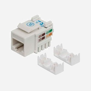 Intellinet Module Keystone 210591 RJ-45 Femelle Cat6 U/UTP, AWG 22/26, Plastique Blanc, -40°C à 80°C, 18x28.3x20.8mm, EIA/TIA UL