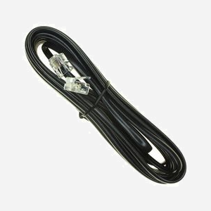 Techly ICOC MD-22-06 Câble Téléphonique 6m Noir RJ12 Mâle vers RJ12 Mâle, Câble Plat AWG26, 140g - Miniature 2