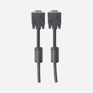Manhattan 317733 Câble VGA 3m (D-Sub Mâle/Mâle) Noir, AWG28, Blindé, Contacts Nickel, PVC, Conditionnement Sachet Polyéthylène - Miniature 4