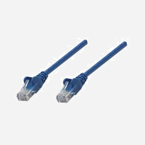 Câble Réseau Intellinet 319829 Cat5e U/UTP (UTP) 5m Bleu, Connecteurs RJ-45 Mâle Placage Or, CCA, 350MHz, Gaine PVC, EIA/TIA - Miniature 1