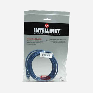 Câble Réseau Intellinet 319829 Cat5e U/UTP (UTP) 5m Bleu, Connecteurs RJ-45 Mâle Placage Or, CCA, 350MHz, Gaine PVC, EIA/TIA - Miniature 2