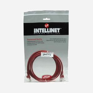 Intellinet 319843 Câble Réseau Cat5e U/UTP (UTP) Rouge 5m Connecteurs RJ-45 Plaqué Or, Blindage et PVC, 350 MHz, RoHS - Miniature 2