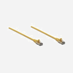 Intellinet Câble Réseau Cat6 U/UTP (UTP) 10m Jaune, Connecteurs RJ-45 Mâle Plaqué Or, CCA, Gaine PVC, Protection Anticoupure, EIA/TIA