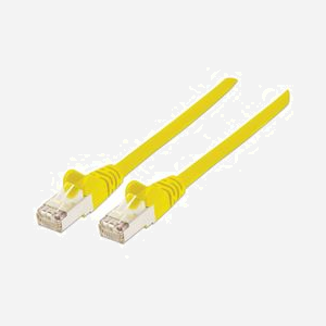 Intellinet Câble Réseau Cat6a S/FTP 3m RJ-45 Contacts Or 10Gbps 500MHz LSZH Jaune - AWG28 Blindage Connecteur Aluminium GHMT - Miniature 1