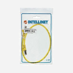 Intellinet Câble Réseau Cat6a S/FTP 3m RJ-45 Contacts Or 10Gbps 500MHz LSZH Jaune - AWG28 Blindage Connecteur Aluminium GHMT - Miniature 5