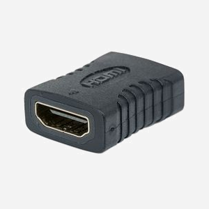 Manhattan 353465 Adaptateur HDMI Femelle-Femelle Noir - Contacts Or, 10.2 Gbit/s, Boîtier PVC, Compatible 4K, Conforme RoHS, 28.5x22x11.2mm - Miniature 1