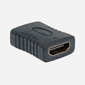Manhattan 353465 Adaptateur HDMI Femelle-Femelle Noir - Contacts Or, 10.2 Gbit/s, Boîtier PVC, Compatible 4K, Conforme RoHS, 28.5x22x11.2mm - Miniature 2