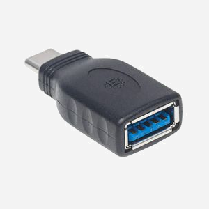 Manhattan 354646 Adaptateur USB-C Mâle vers USB-A Femelle, Contacts Nickel, Noir, PVC, UL 2725, 17x37x10mm, 0-40°C - Miniature 5