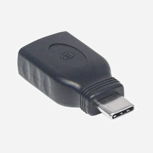 Manhattan 354646 Adaptateur USB-C Mâle vers USB-A Femelle, Contacts Nickel, Noir, PVC, UL 2725, 17x37x10mm, 0-40°C - Miniature 2