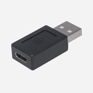 Adaptateur Manhattan 354653 USB-A Mâle vers USB-C Femelle, Contacts Nickel, ABS Noir, 17x27x10mm, Température 0-40°C, Poids 7.5g - Miniature 4