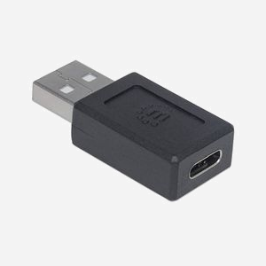 Adaptateur Manhattan 354653 USB-A Mâle vers USB-C Femelle, Contacts Nickel, ABS Noir, 17x27x10mm, Température 0-40°C, Poids 7.5g - Miniature 5