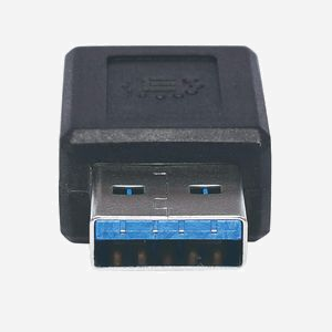 Manhattan 354714 Adaptateur USB-A Mâle vers USB-C Femelle, Contacts Nickel, ABS Noir, Transfert 10 Gbit/s, 17x27x10mm, 4g - Miniature 3