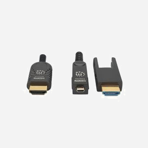 Manhattan 355520 - Câble HDMI 30m, HDMI Type A (Standard) vers HDMI Type D (Micro), 18 Gbit/s, ARC, HDCP 2.2, Contacts Or, Noir - Miniature 3