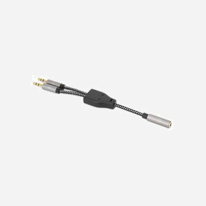 Manhattan 356121 : Câble Audio 3.5mm Femelle vers 2x 3.5mm Mâle 0.15m, Contacts Or, AWG 28, Noir/Argent, Diamètre 3.5mm - Miniature 2