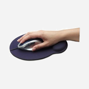 Manhattan 434386 Tapis de Souris Gaming Bleu Monochromatique 203x241.2mm avec Repose-Poignets et Base Antidérapante, Épaisseur 2.03cm - Miniature 2