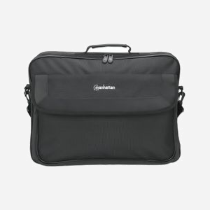 Manhattan 439992 Malette pour Ordinateur Portable 17.3" (43.9cm), Noir, Tissu Polyester, Poche Avant/Latérale, Sangle d'épaule Amovible, 432x326x72mm, 480g - Miniature 3