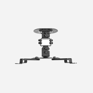 Manhattan 461184 Support Projecteur Plafond Noir, Charge 13.5kg, Rotation 360°, Inclinaison +/-15°, 320x150x320mm - Miniature 3