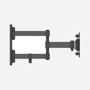 Manhattan 461382 Support Mural Orientable Noir pour Écran 13"-27" (33-68.6cm) VESA 75x75/100x100 Acier Charge Max 20kg Inclinaison -12°/+5° - Miniature 4
