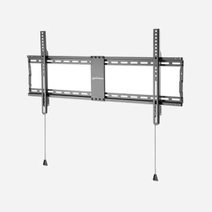 Support mural Manhattan 461948 pour écrans 43"-100" (VESA 200x200 - 800x400) - Charge max. 70kg, Acier Noir, Profondeur max. 43.1cm