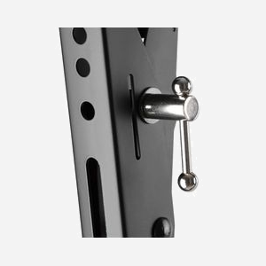 Manhattan Support TV Mural 462020 : 43"-100", VESA 200x200-800x400, Charge Max 70kg, Inclinaison 3°/-12°, Acier, Noir, 890x49x431mm - Miniature 4