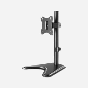 Manhattan 462037 Support Bureau Écran Plat 17"-27" (43.2-68.6cm), 7kg max, VESA 75x75/100x100mm, Inclinaison -10/+10°, Rotation 180°, Noir