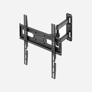 Manhattan 462419 Support Mural Orientable TV 32-55" (81-140cm) VESA 100x100 - 400x400mm, Inclinaison -15/+3°, Pivot -90/+90°, Max 35kg, Noir