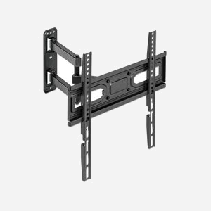 Manhattan 462419 Support Mural Orientable TV 32-55" (81-140cm) VESA 100x100 - 400x400mm, Inclinaison -15/+3°, Pivot -90/+90°, Max 35kg, Noir - Miniature 2