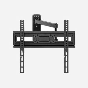 Manhattan 462419 Support Mural Orientable TV 32-55" (81-140cm) VESA 100x100 - 400x400mm, Inclinaison -15/+3°, Pivot -90/+90°, Max 35kg, Noir - Miniature 3