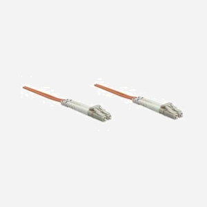 Intellinet Câble Fibre Optique OM1 3m LC/LC Mâle/Mâle 62.5/125µm Multimode LSZH Diamètre 3mm Orange Réf. 471220 - Miniature 2
