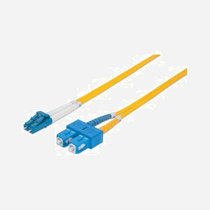 Intellinet 473729 : Câble Fibre Optique OS2 Monomode 5m LC/SC Mâle, 9/125µm, LSZH, Diamètre 3mm, Jaune - Miniature 1
