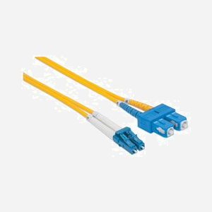 Intellinet 473729 : Câble Fibre Optique OS2 Monomode 5m LC/SC Mâle, 9/125µm, LSZH, Diamètre 3mm, Jaune - Miniature 2