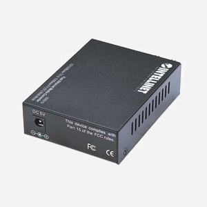 Intellinet 506519 Convertisseur Média Fast Ethernet 100 Mbit/s, Fibre Multimode 1310nm, Port ST, Distance 2km, Alimentation Externe, Boîtier Métal - Miniature 4
