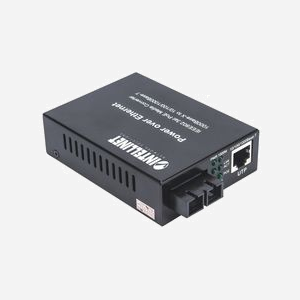Intellinet 508209 Convertisseur de média 1000Base-T vers 1000Base-LX Monomode 1310nm, portée 20km, PoE 30W, Gigabit Ethernet, boîtier métal - Miniature 4