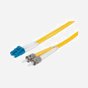 Intellinet Câble Fibre Optique OS2 Monomode 3m LC/ST 9/125µm LSZH Jaune - Réf. 516952