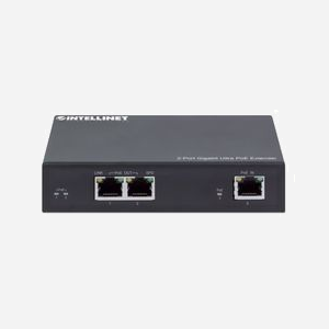 Intellinet 561600 Émetteur Réseau 3-Port Gigabit Ethernet, 2-Port PoE 60W, RJ45 10/100/1000Base-T(X), Standards IEEE 802.3af/at/bt, Boîtier Métal - Miniature 5