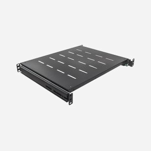 Intellinet 712613 Étagère Rack 1U 19" Acier Noir 483mm x 800mm, Charge max 35kg - Miniature 2
