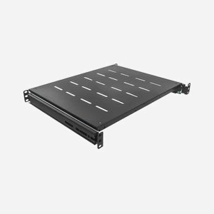 Intellinet 712620 Étagère rack 1U acier noir 19" (48.3cm) Largeur 483mm Profondeur 1000mm Charge max 35kg - Miniature 2
