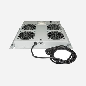 Plateau de Ventilation Intellinet 712798 pour Rack, 4 Ventilateurs, Gris, 220-240V, Flux d'air 195,4 m³/h, Dimensions 363x375x47 mm - Miniature 2