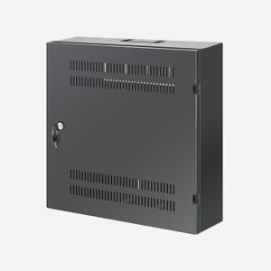 Intellinet 713689 Rack Mural 2U/4U Acier Noir 60kg IP20 550x540x170mm avec Verrouillage et Kit de Montage (12 Écrous/Vis) - Miniature 1