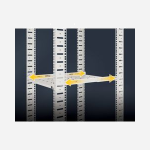 Intellinet 714136 Étagère Rack 19" 1U Acier Charge Max 20kg Largeur 482.6mm Profondeur 750mm (Profondeur Max 95cm) Hauteur 44.5mm - Miniature 5