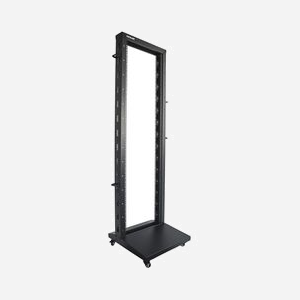 Intellinet 714235 Rack Autonome 42U Noir - Charge 300kg, 600x602.7x2006.6mm, Pieds Réglables, Gestion Câbles, Roues, Structure Ouverte - Miniature 2