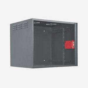 Intellinet 714440 Rack Mural 9U Noir, Charge 30kg, Porte Verre, Acier SPCC, Largeur 560mm, Profondeur 450mm, 19 pouces, Verrouillage à Clé - Miniature 2