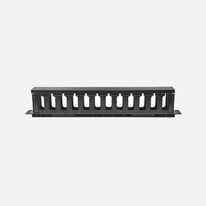 Intellinet 714679 Panneau de Gestion de Câbles 1U 19" Noir Plastique 485x85x49mm pour Rack 19 pouces (Largeur 48.3cm) - Miniature 3