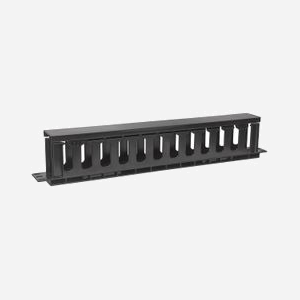 Intellinet 714679 Panneau de Gestion de Câbles 1U 19" Noir Plastique 485x85x49mm pour Rack 19 pouces (Largeur 48.3cm) - Miniature 4