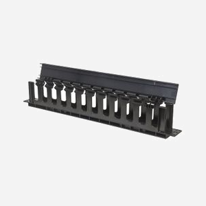 Intellinet 714679 Panneau de Gestion de Câbles 1U 19" Noir Plastique 485x85x49mm pour Rack 19 pouces (Largeur 48.3cm)