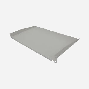 Intellinet 715119 Étagère Rack 19" 1U Acier Gris 483x350mm, charge max. 25kg, incl. 4 écrous cages, épaisseur 1.2mm - Miniature 1
